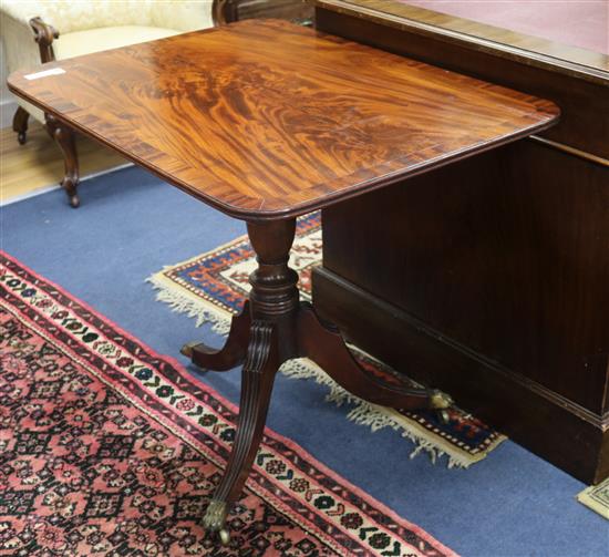 A Regency mahogany tripod table, W.84cm